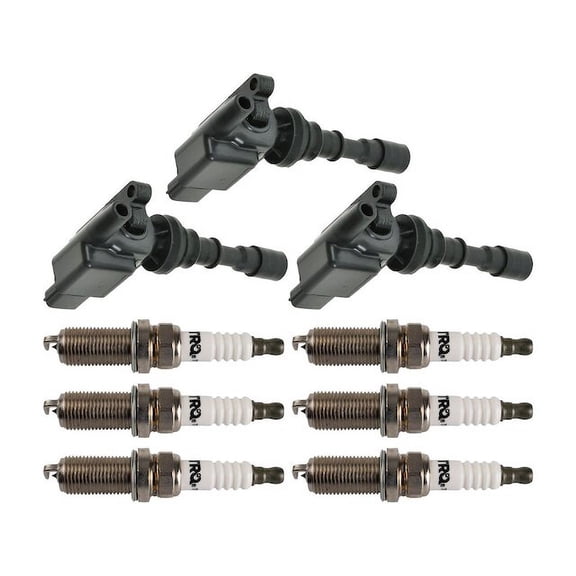 Ignition Coil and Spark Plug Kit 9 Piece - Compatible with 2002 - 2005 Kia Sedona 2003 2004