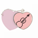 thumbnail image 1 of Instrumento, violín, violín Bolsa de viaje Mirror maquillaje corazón rosa, 1 of 4