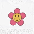 thumbnail image 4 of Inktastic Smiley Face Flower Cute Pink and Yellow Girls Toddler Dress, 4 of 5