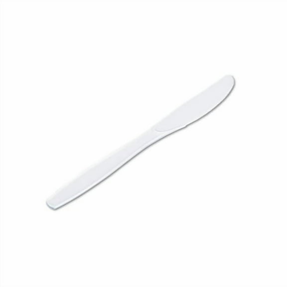 Plastic Cutlery Heavyweight Knives, White, 1,000/Carton