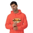 thumbnail image 3 of Adventure Awaits Unisex eco raglan hoodie (Burnt Orange, M), 3 of 3