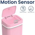 thumbnail image 5 of Ninestars NPT-16-1PK Automatic Touchless Motion Sensor Diaper Pail, Pink, 1 Count, 5 of 7
