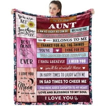 Gifts for Aunt from Niece and Nephew for Aunt Unique Gifts Ideas for Aunt from Niece Birthday Gifts for Aunt for Aunt Throw Blankets 60x50 inch