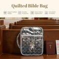 thumbnail image 6 of ZUXONGSY Deer American Flag Print Bible Cover Case for Women Quilted Bible Holder Sturdy Scripture Bag with Handle Christian Gift for ChuZU, 6 of 7