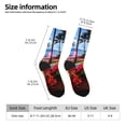 thumbnail image 2 of KLL Tropical Beach Candlelight Print Cool Socks Men's Women's Crew Socks Funny Crazy Novelty Stockings, 2 of 6
