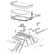 Rear Lock Bolts Replacement for Corvette C4 1984-1996 with Removable Targa Top Roof Panel - 14051183