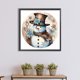 thumbnail image 4 of 5D bricolaje taladro redondo completo diamante pintura invierno muñeco de nieve Kit hogar decoración arte artesanía FLhrweasw Nuevo, 4 of 9