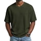 thumbnail image 1 of Camisa de Punto Casual de Cuello en V de Manga Corta de Color Sólido de los Hombres para el Ocio Diario Y el Gimnasio, 1 of 8