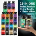 thumbnail image 5 of Parrox Dynamic Vitality Bundle – Sea Moss, Black Seed Oil, Ashwagandha, Ginger, Turmeric, Dandelion, Shilajit, Panax Ginseng, Rhodiola Rosea & Cordyceps Mushroom – All-in-One Supplements Duo – 2 Pack, 5 of 7