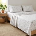 thumbnail image 6 of Black & White Floral Sheets Twin Bedding Set – Super Soft 3 Piece Flower Bed Sheets with Fitted Sheet, Flat Sheet & Pillowcase – Elegant Black & White Bedding for Kids, Teens & Adults, 6 of 10