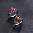 thumbnail image 2 of Fashion Personality Men's Turquoise Rhododendron Ring, 2 of 4