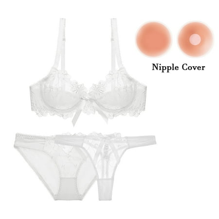 

Varsbaby Women s Underwire Unlined Bra Set with Nipple Cover 4 Pcs