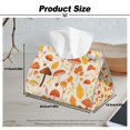 thumbnail image 7 of ZUXONGSY Mushroom Tissue Box Covers 2 PCS Rectangular Waterproof Tissue Cover with Buttons Modern PU Leather Tissue Box Holder Washable Home Bathroom Decorative Accessories, 7 of 7