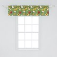 thumbnail image 2 of Ambesonne Fruits Window Valance, Avocado Apples Banana Lime, 54" X 12", Green Multicolor, 2 of 3