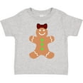 thumbnail image 3 of Inktastic Cute Gingerbread Girl with Red Plaid Bow Boys or Girls Toddler T-Shirt, 3 of 5