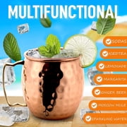 Zap Impex Moscow Mule Copper Mugs Hammered Set of 8 Color: Brown