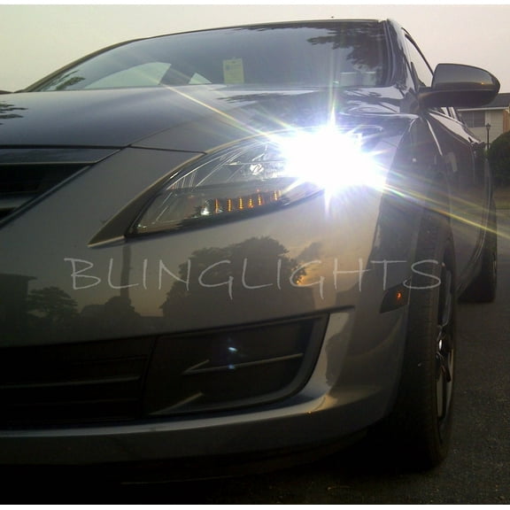 For 2009 2010 2011 2012 Mazda6 Bright White Lights Bulbs for Headlamps Headlights Head Lamps Lights