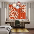 thumbnail image 6 of Curtains 84 Inches Long 2 Panels, Coral Orange Grommets Window Treatment Curtain, Coastal White Ocean Marine Nautical Beach Thermal Curtains Drapes for Living Room/Bathroom, 6 of 9