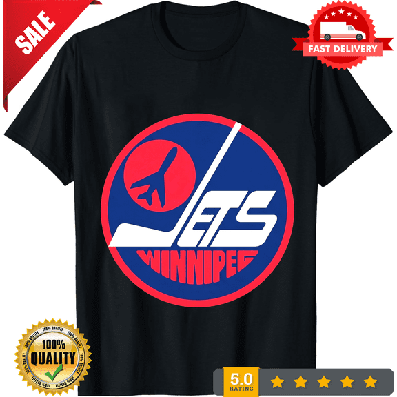 Retro Jets-Winnipeg city Logo Active T-Shirt Funny Size American Unisex T- Shirt, NEW INSTOCK-TH78483