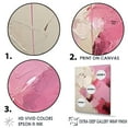 thumbnail image 3 of Designart "Minimal Abstract River In Gold And Pink III" Fuschia Floater Framed Canvas Art Print, 3 of 5