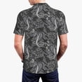 thumbnail image 4 of Balery Snake Printed Men’s Short Sleeve Polo Shirt, Midweight Men's Shirt,Golf Polo shirts -, 4 of 9