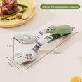 thumbnail image 5 of 2026 Stainless Steel Bear Pancake Griddle Clip, 2-in-1 Cute Bear Spatula Tongs, Multifunctional Food Turner & Clamp with Locking Clip for Steak, Eggs, Pancake, 5 of 7