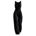 thumbnail image 5 of Edvintorg Women's Casual Loose Jumpsuits One Piece Sleeveless Wide Leg Long Rompers with Pockets Plus Size Clothes for Women, 5 of 8