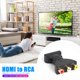thumbnail image 5 of Convertidor de adaptador de audio y video AV compuesto compatible con HDMI macho a 3 RCA hembra para TV Tmvgtek  3ta1bg6uk9lm2pr1, 5 of 9