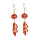 thumbnail image 5 of Pendientes de Año Nuevo Chino Pendientes Colgantes Elegantes Únicos Pendientes Colgantes Gota Estilo A, 5 of 9