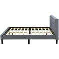 thumbnail image 3 of Classic Brands Mornington Upholstered Platform Bed Frame, Full, Light Grey, 3 of 9