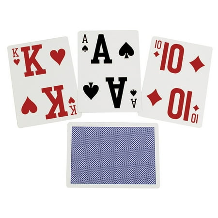 Vision Deck - Elite Low Vision Playing Cards-Blue-Single Deck