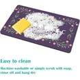thumbnail image 6 of Coffee Mat Coffee Bar Mat 12"x19" Hide Stain Absorbent Rubber Backed Quick Drying Mat Fit Under Coffee Maker Espresso Machine Kitchen Counter, Moon Phase Flowers, 6 of 6