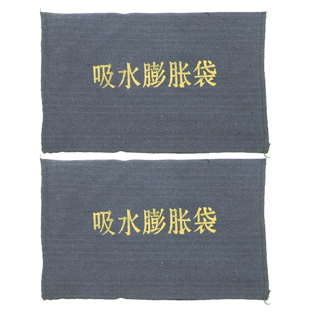 2pcs Water Activated Flood Barriers Empty Sand Bags Absorbent Prevention Bags for Anti Flood Control