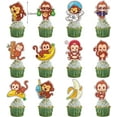 thumbnail image 2 of Cartoon Monkey Birthday Party Supplies, Includes Happy Birthday Banner, Latex Balloons, Cake Toppers for  Monkey Theme Kids Birthday Party Decorations, 2 of 6