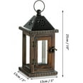 thumbnail image 2 of ZZlannVintage Wooden Decorative Lantern For Hanging Display, Handcrafted Rustic Farmhouse Style Filled With Decorations, Minimalist Cottage Design, 2 of 5