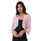 thumbnail image 3 of Chales tipo pareo para mujer, cárdigan de gasa de manga 3/4, chaqueta Bolero, vestido de novia para fiesta de boda, chaqueta abierta de manga corta, Tops, 3 of 5