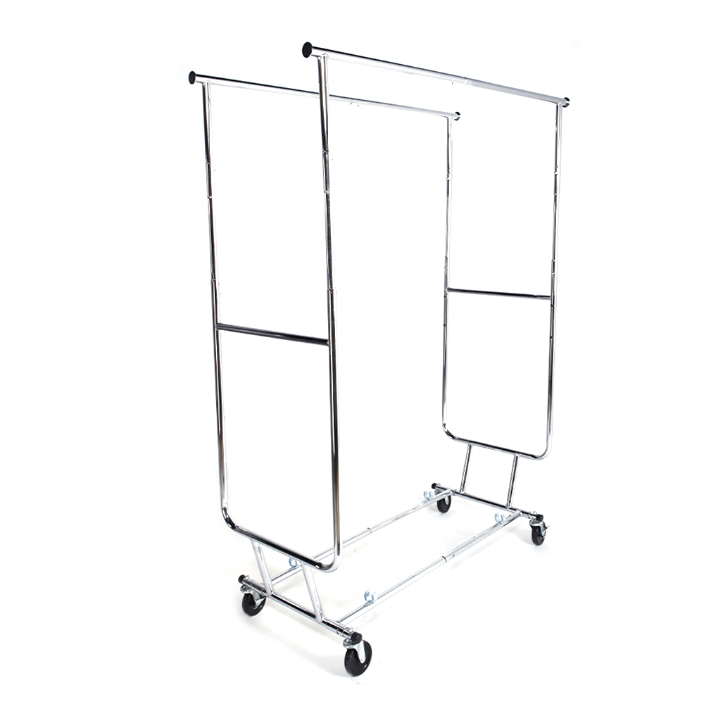 Commercial Grade Clothing Garment Racks Heavy Duty Double Rails