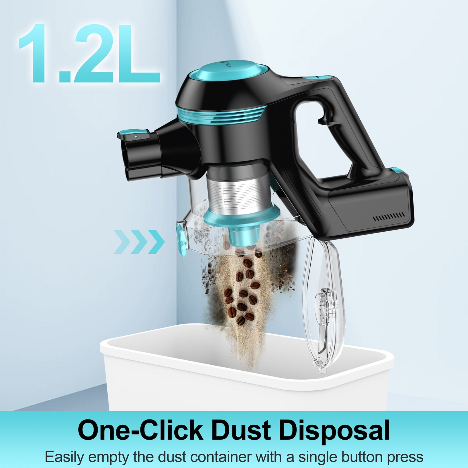 UMLo Cordless Vacuum Cleaner, 30Kpa Powerful Suction Stick Vacuum, 6 in 1 Lightweight Vacuum Cleaners for Home Hardfloor Carpet Pet Hair, N15