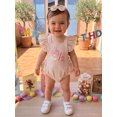 thumbnail image 5 of Cjfdfy Newborn Baby Girl Half Birthday Outfit 1/2 Goose Birthday Romper Lace Ruffle Flying Sleeveless Jumpsuit With Headband Infant Cute Half Way To One Birthday Outfit, 5 of 9