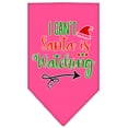 thumbnail image 3 of Christmas Pet and Dog Bandana Screen Printed, "I Can't, Santa Is Watching", 3 of 10