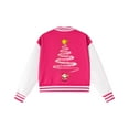thumbnail image 4 of Staki Toddler Girl Christmas Jacket Toddler Girls Fleece Jackets Cotton Hoodie Sweatshirt Fall Winter Coat Warm jacket(Hot Pink,3-4 Years), 4 of 7