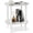 White, variant on Gijjgole End Table, Modern Side Table with 2 Tier Open Shelf, Small Table Bed Side Tables Bedroom for Small Spaces, Living Room and Office (Rustic Brown)