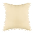 thumbnail image 3 of SAFAVIEH Valencia 16" x 16" Medallion Pillow with Fringe, Taupe/Beige, 3 of 4