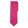 thumbnail image 4 of Jacob Alexander Men's Extra Long Solid Color Tie - Fuchsia, 4 of 8
