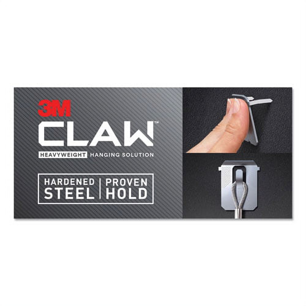 Claw Drywall Picture Hanger, Holds 25 Lbs, 4 Hooks And 4 Spot Markers, Stainless Steel | Bundle of 10 Packs