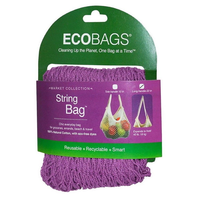 ECOBAGS 226588 Raspberry Long Handle String Bag