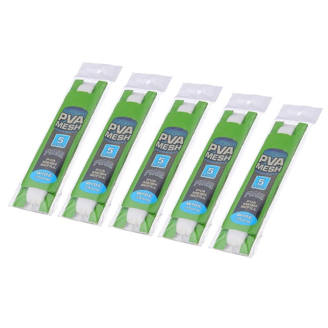 koolsoo 5/Pack 5Meters Mesh PVA Recharge Stockage Bouillie Rig Sacs 25mm Accessoires de Pêche