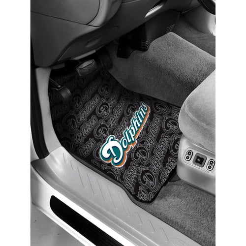 Nfl Miami Dolphins Floor Mats Set Of 2 Walmart Com