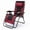 Black+Red, variant on Leumius Zero Gravity Lounge Chair, Oversized Folding Recliner with Adjustable Backrest,Headrest Pillow & Cup Holder for Patio & Lawn,Red