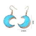 thumbnail image 2 of Pendientes de luna, pendientes sencillos y de moda, 2 of 5
